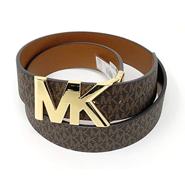 Michael Kors Signatur logotyp vändbart bälte – brun